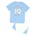 Tanie Strój piłkarski Manchester City Julian Alvarez #19 Koszulka Podstawowej dla dziecięce 2023-24 Krótkie Rękawy (+ szorty)